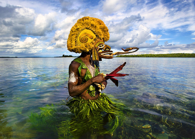 Malagan仪式面具，Lissengung 岛，巴布亚新几内亚