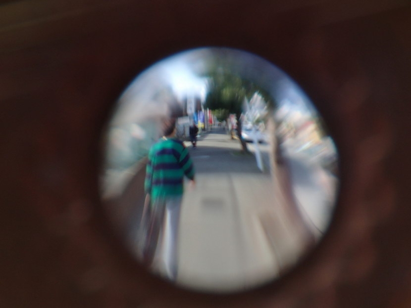 水滴改造五元硬币镜头的样张