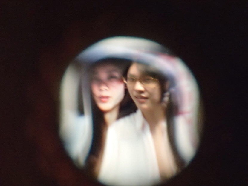 水滴改造五元硬币镜头的样张