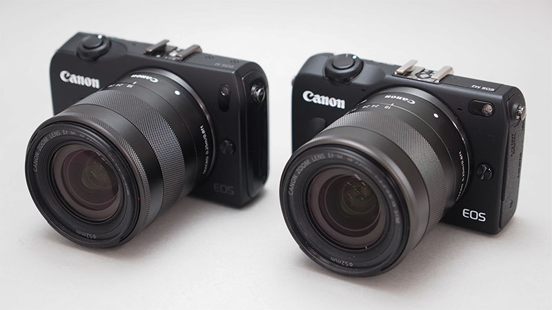 佳能黑色EOS M2对比EOS M
