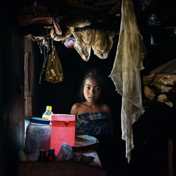 印度母系氏族部落梅加拉亚邦的女童 印度母系氏族部落梅加拉亚邦的女童