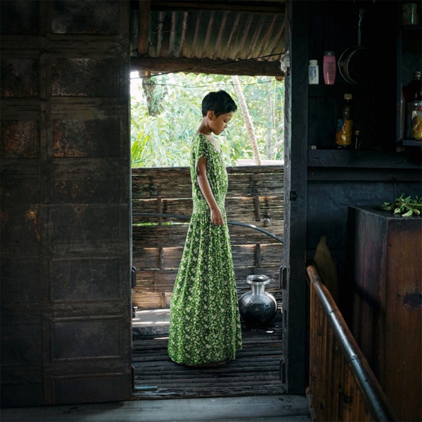 印度母系氏族部落梅加拉亚邦的女童 印度母系氏族部落梅加拉亚邦的女童