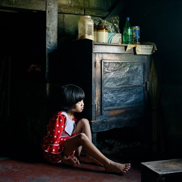 印度母系氏族部落梅加拉亚邦的女童 印度母系氏族部落梅加拉亚邦的女童